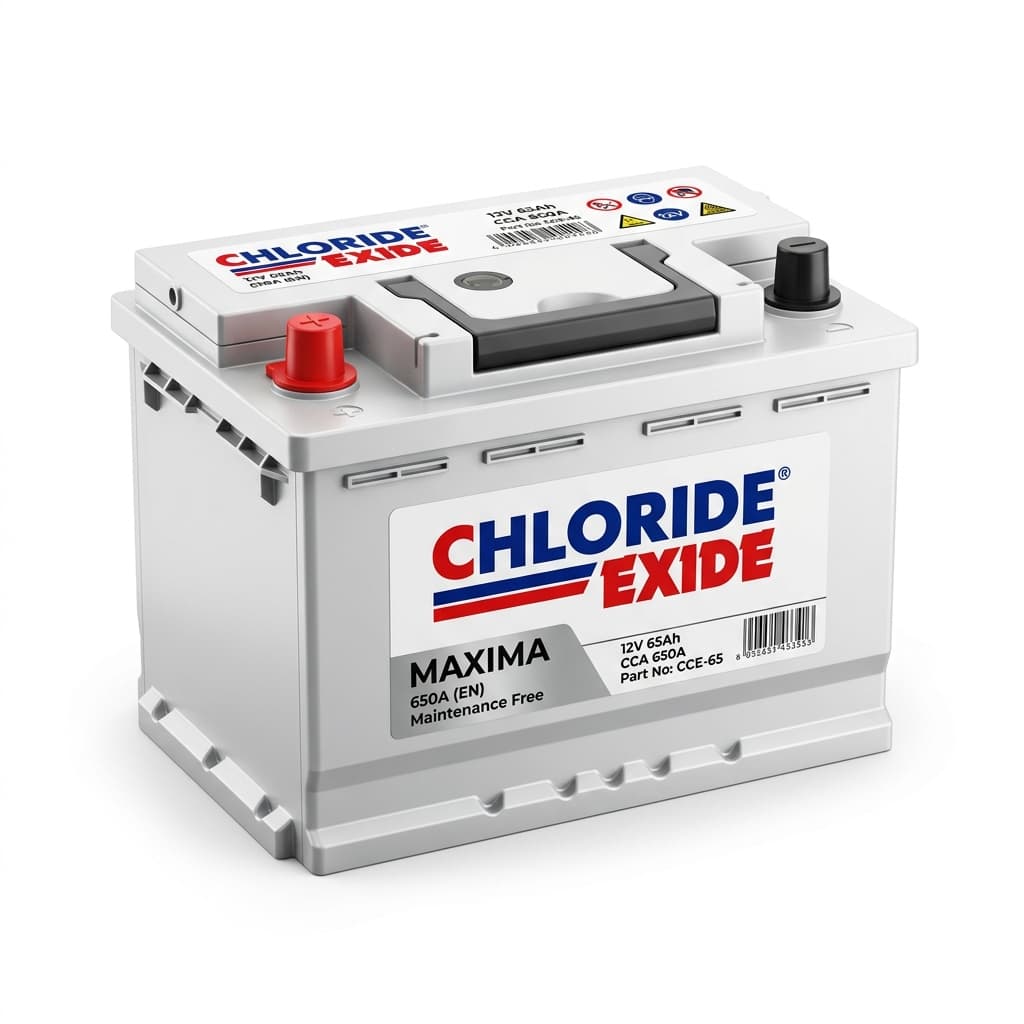 Chloride Exide Matrix Red 60Ah automotive battery